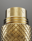 Closeup of Helix Gunmetal Dry Herb Pipe
