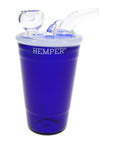 Hemper Blue Beer Pong 5mm Thick Glass Bong