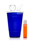 Hemper Blue Beer Pong 5mm Thick Glass Bong