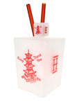 Hemper 9″ Chinese Takeout Box XL Bong Showerhead Perc -INHALCO