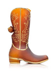 Hemper 9″ Wild West Cowboy Boot XL Glass Bong Side - INHALCO