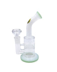 HoneyGlide Mini 6” Glass Water Bong in green