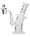 Human Grade 6.25" Bent Neck Dab Rig Clear