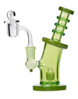 Human Grade 6.25" Bent Neck Dab Rig Matrix Green