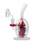 Side profile of Human Grade Mushroom Globe Dab Rig