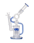 Human Grade Raygun Glass Water Pipe Percolator Light Blue