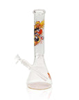 12" 4mm Thick Glass Cartoon Design Beaker Bong