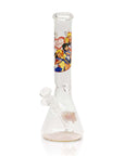 12" 4mm Thick Glass Cartoon Design Beaker Bong