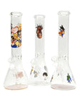 12" 4mm Thick Glass Cartoon Design Beaker Bong
