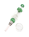 Lab Tower Glass Matrix Perc Nectar Collector Dabs in green