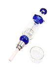 Lab Tower Glass Matrix Perc Nectar Collector Dabs in blue