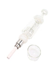 Lab Tower Glass Matrix Perc Nectar Collector Dabs in white