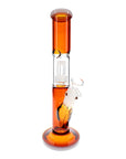 Line Driver Colored Glass Straight Shooter Bong in Amber
