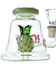 Close-up of pineapple perc on Luau Pineapple Perc Bong 7 inch