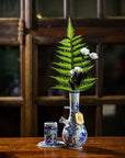 Luck Porcelain Vase Bong displayed on a table
