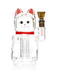 Front view of Lucky Money Cat Puffco Peak Replacement Glass