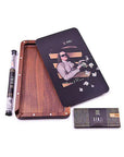 Luxury Walnut Rolling Tray with Magnetic Lid - inhalco