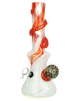 Manifest Passion Soft Glass Water Pipe with spiral frit design
