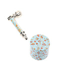 Metal Pipe & 4-Part Metal Grinder Gift Set Mushroom