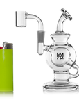 Side view of MJ Arsenal Atlas Mini Dab Rig compact 5-inch design