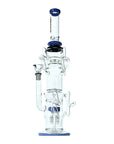 Blue Multi Perc Water Bong with advanced cooling percolation design