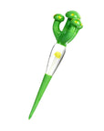 Green Mushroom Glass Dabber Tool for concentrates and wax