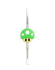 Mushroom Stainless Steel Dab Tool Green