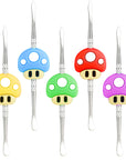 Mushroom Stainless Steel Dab Tool 5Pcs