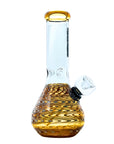 nano beaker bong in amber glass