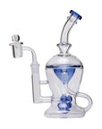 The Nuke Mushroom Cloud Perc Dab Rig in Blue color