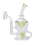 The Nuke Mushroom Cloud Perc Dab Rig in Matrix Green color