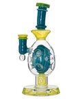 Oval Sphere Glass Dab Rig With Opal Triseed Perc