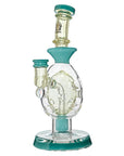 Oval Sphere Glass Dab Rig W/ Opal Triseed Perc