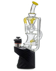 Peak Double Ball Recycler Glass Attachment – Lemon Yellow