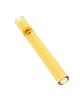 Pocket Dart Colored Glass One-Hitter Bat in yellow color