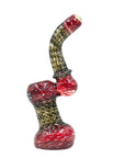 Pocket Detective Mini Sherlock Bubbler in red glass