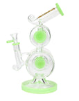 Preemo 10" Double Drum Bubbler Bong