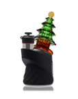 Side view of Christmas Tree Glass Top Attachment on Puffco OG & Peak