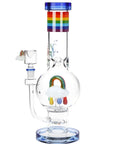 Pulsar Acid Rainbows Bubble Base Glass Water Bong