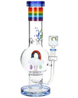 Pulsar Acid Rainbows Bubble Base Glass Water Pipe