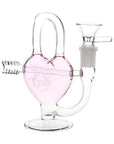 Pulsar Arrow Heart Glass Water Pipe