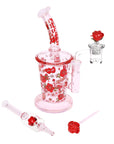 Pulsar Valentine's Rose Glass Dab Rig Set