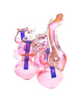 Quadruple-Chamber Sherlock Bubbler in pink