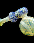 Raked Hammer Fumed Hammer Bubbler in Cobalt Blue