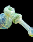 Detail shot of Raked Hammer Fumed Hammer Bubbler in Forest Green