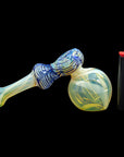 Raked Hammer Fumed Hammer Bubbler Glass