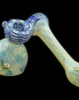Raked Sidecar Fumed Sidecar Bubbler in Cobalt Blue
