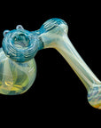 Raked Sidecar Fumed Sidecar Bubbler in Ocean Surf color