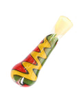 Rasta Fade Reverse Smoke Chillum - inhalco