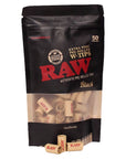 RAW Black Extra Wide Pre-Rolled Tips - 50pc Bag